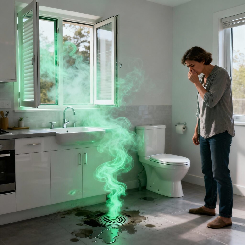 Foul sewer odors inside your home